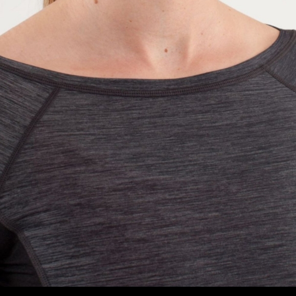 Nwot Lululemon Run: In The Sun Long Sleeve Black and grey - Picture 5 of 11